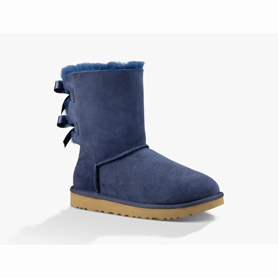 Botas UGG Bailey Bow II Mulher Azul Marinho | PT-KLJDF